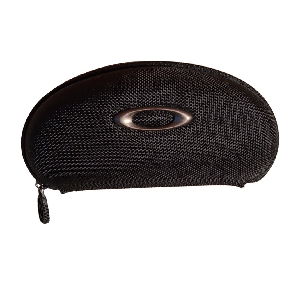Oakley Clamshell Eyewear Case Black Hard Shell Zipper Glasses Sunglasses